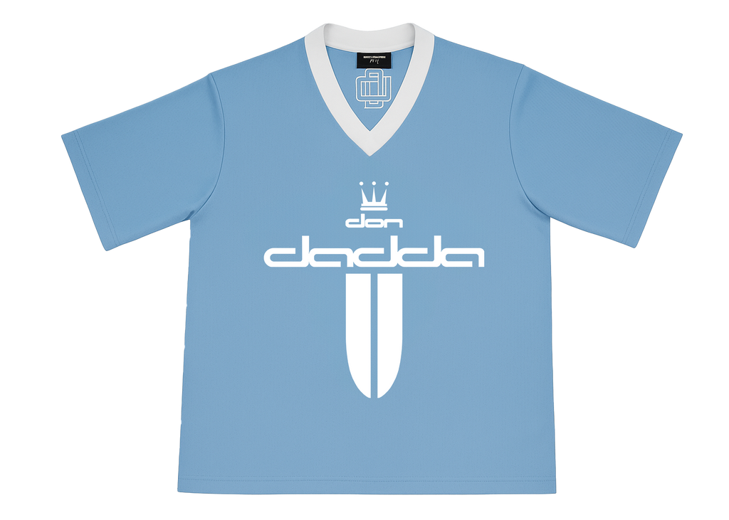 Short Sleeve Baby Blue Mesh Jersey