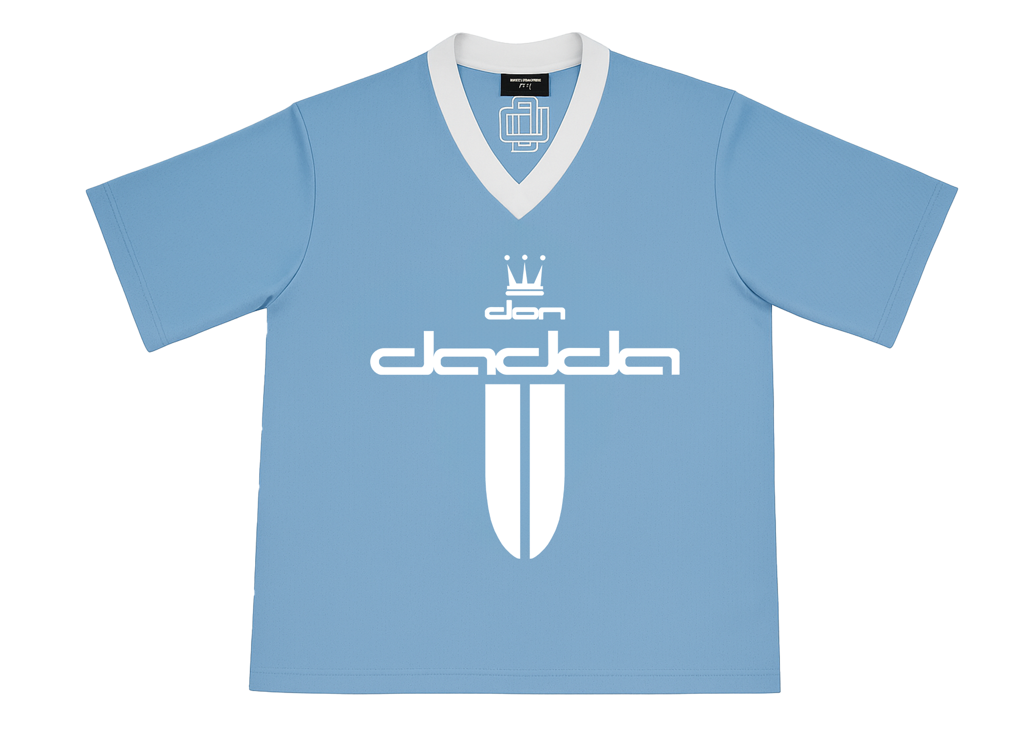 Short Sleeve Baby Blue Mesh Jersey